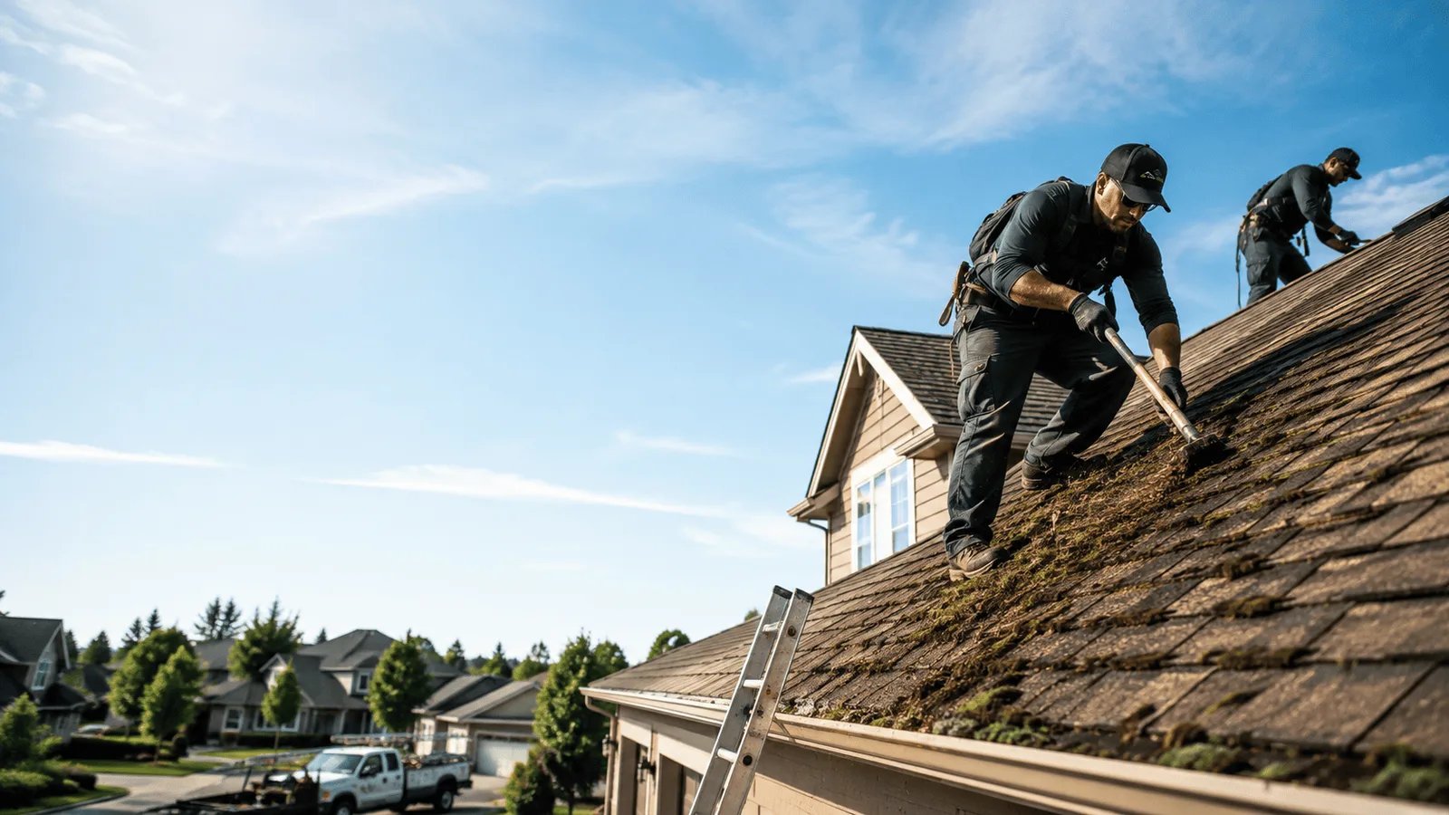 Roof Moss Removal in Seatonville, IL near me